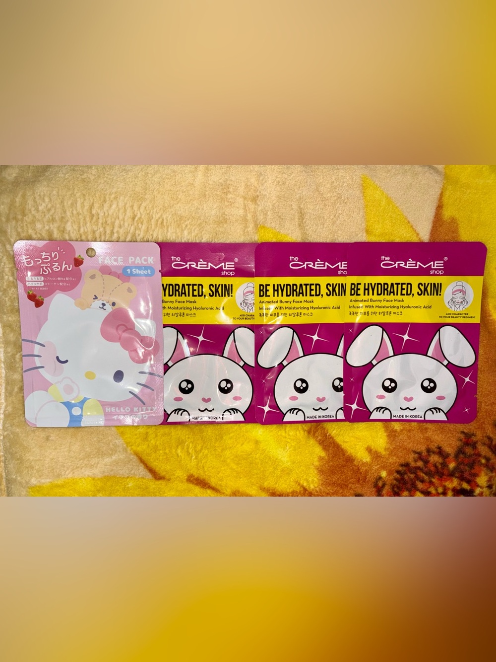 4 Pack Korean Sheet Mask Set